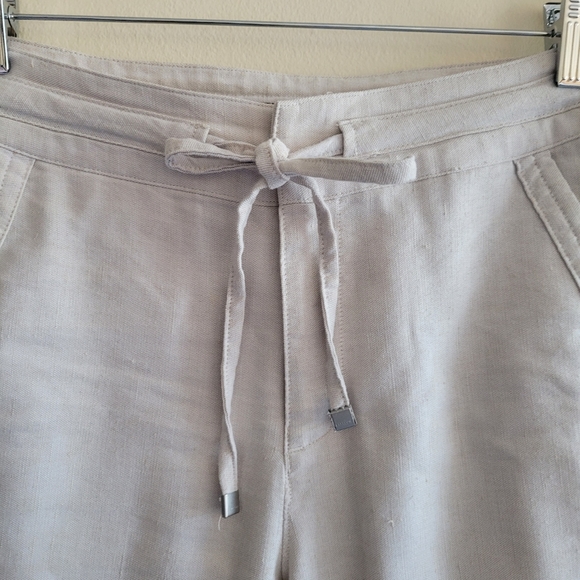 Beige Linen Pants - Picture 5 of 7